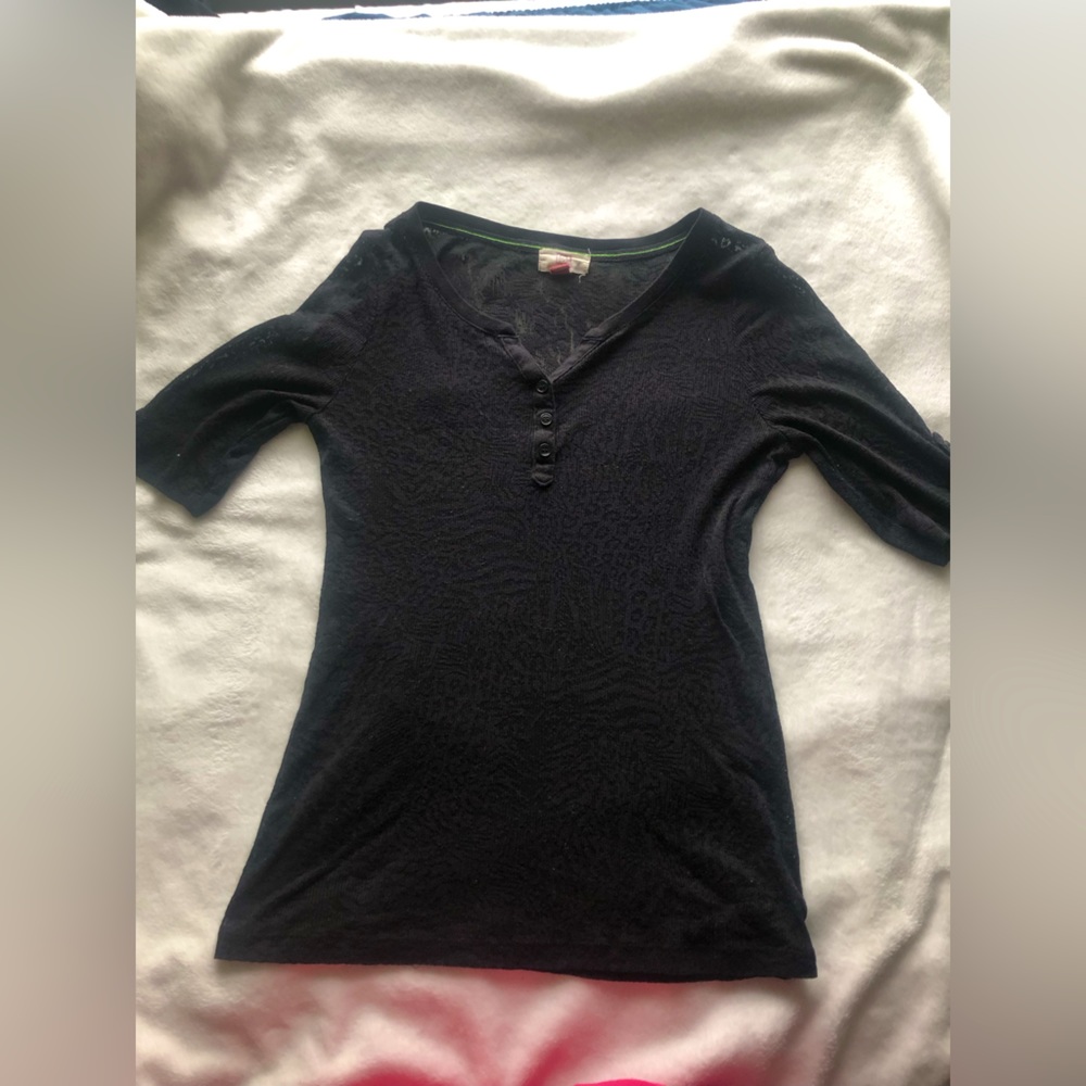 Sheer Black Cover Top